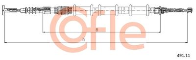Cable Pull, parking brake COFLE 92.491.11