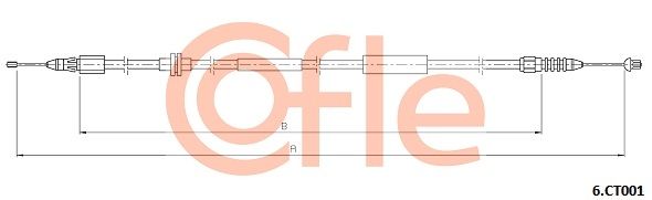 COFLE 92.6.CT001 Bonnet Cable