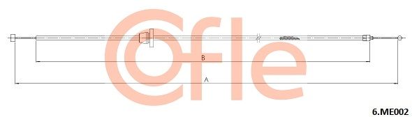 COFLE 92.6.ME002 Bonnet Cable