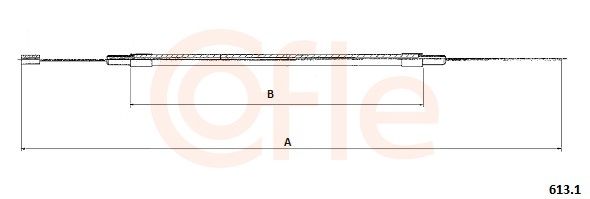 COFLE 92.613.1 Accelerator Cable