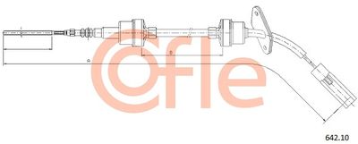 Cable Pull, clutch control COFLE 92.642.10