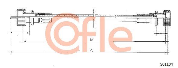 COFLE 92.S01104 Speedometer Cable