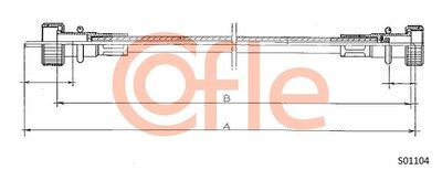Speedometer Cable COFLE 92.S01104