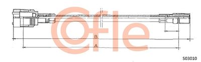 Speedometer Cable COFLE 92.S03010
