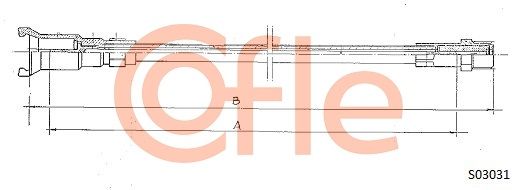 COFLE 92.S03031 Speedometer Cable