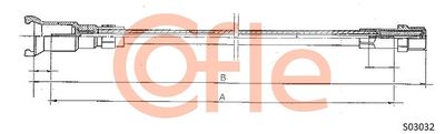Speedometer Cable COFLE 92.S03032