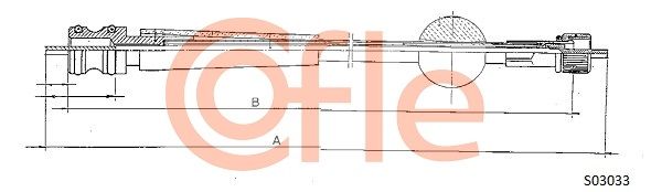 COFLE 92.S03033 Speedometer Cable