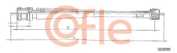 COFLE 92.S03090 Speedometer Cable