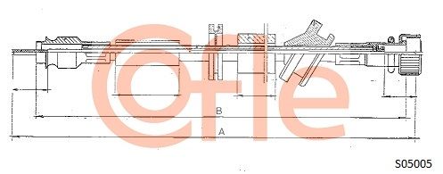 COFLE 92.S05005 Speedometer Cable