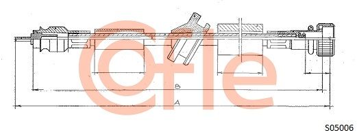 COFLE 92.S05006 Speedometer Cable