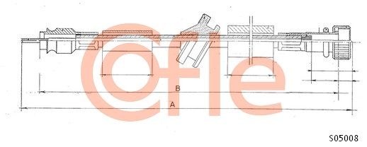 COFLE 92.S05008 Speedometer Cable