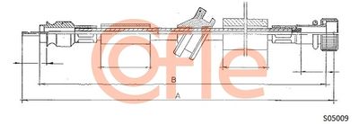 Speedometer Cable COFLE 92.S05009