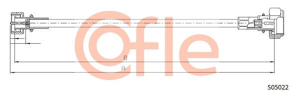 COFLE 92.S05022 Speedometer Cable