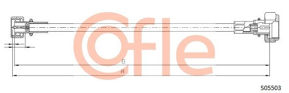 COFLE 92.S05503 Speedometer Cable