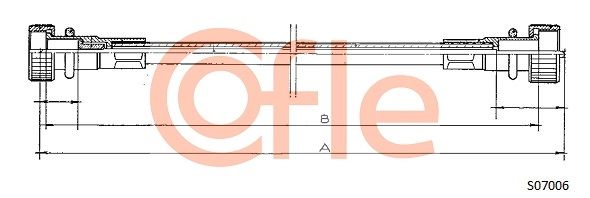 COFLE 92.S07006 Speedometer Cable