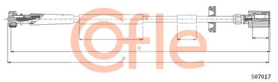 Speedometer Cable COFLE 92.S07017