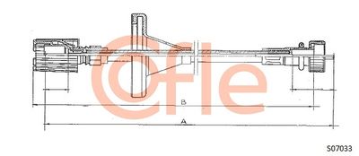 Speedometer Cable COFLE 92.S07033