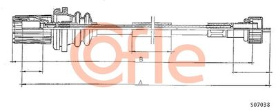 Speedometer Cable COFLE 92.S07038