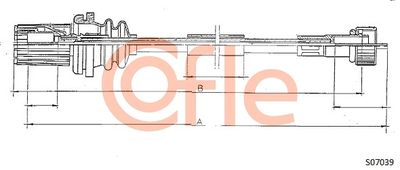 Speedometer Cable COFLE 92.S07039