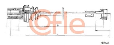 Speedometer Cable COFLE 92.S07040