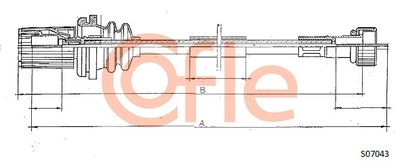 Speedometer Cable COFLE 92.S07043