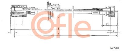 Speedometer Cable COFLE 92.S07083