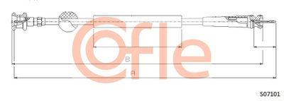 Speedometer Cable COFLE 92.S07101
