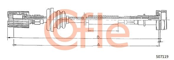 COFLE 92.S07119 Speedometer Cable