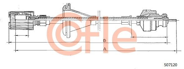 COFLE 92.S07120 Speedometer Cable