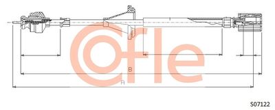 Speedometer Cable COFLE 92.S07122