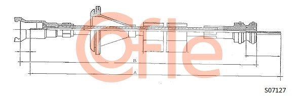COFLE 92.S07127 Speedometer Cable