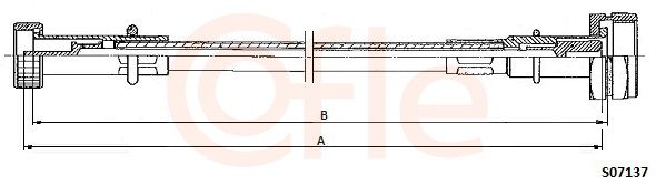 COFLE 92.S07137 Speedometer Cable