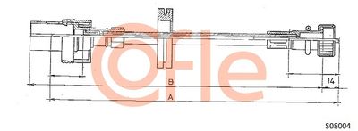 Speedometer Cable COFLE 92.S08004
