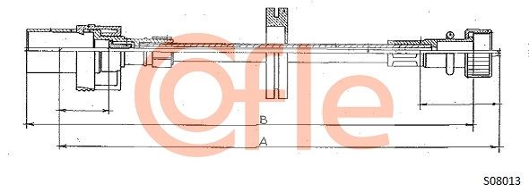 COFLE 92.S08013 Speedometer Cable