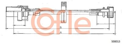 Speedometer Cable COFLE 92.S08013