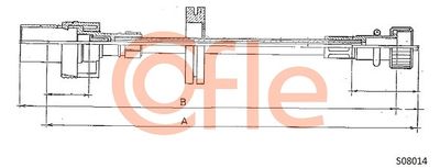 Speedometer Cable COFLE 92.S08014