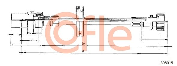COFLE 92.S08015 Speedometer Cable