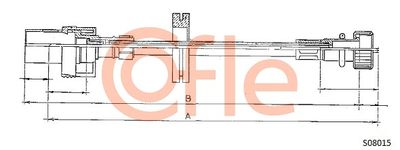 Speedometer Cable COFLE 92.S08015