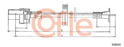 Speedometer Cable COFLE 92.S08024