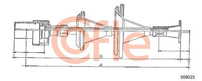 Speedometer Cable COFLE 92.S08025