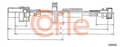 Speedometer Cable COFLE 92.S08045