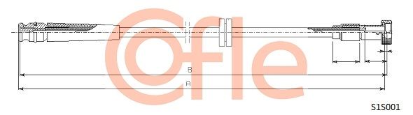 COFLE 92.S1S001 Speedometer Cable