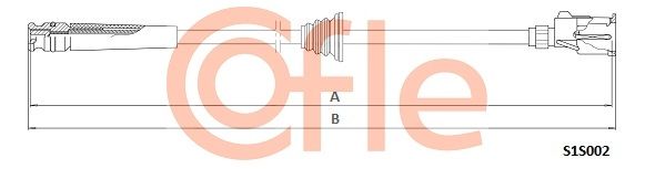 COFLE 92.S1S002 Speedometer Cable