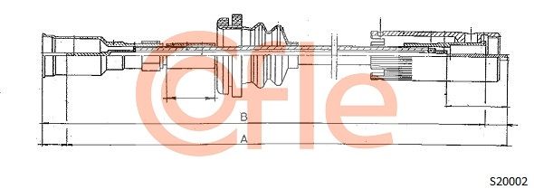COFLE 92.S20002 Speedometer Cable