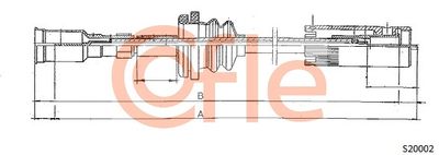 Speedometer Cable COFLE 92.S20002