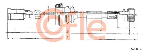 COFLE 92.S20012 Speedometer Cable