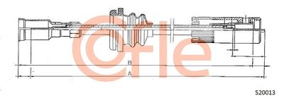 Speedometer Cable COFLE 92.S20013