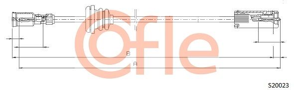 COFLE 92.S20023 Speedometer Cable