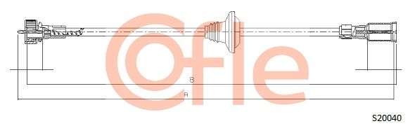 COFLE 92.S20040 Speedometer Cable