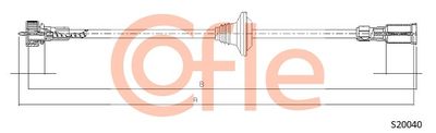 Speedometer Cable COFLE 92.S20040